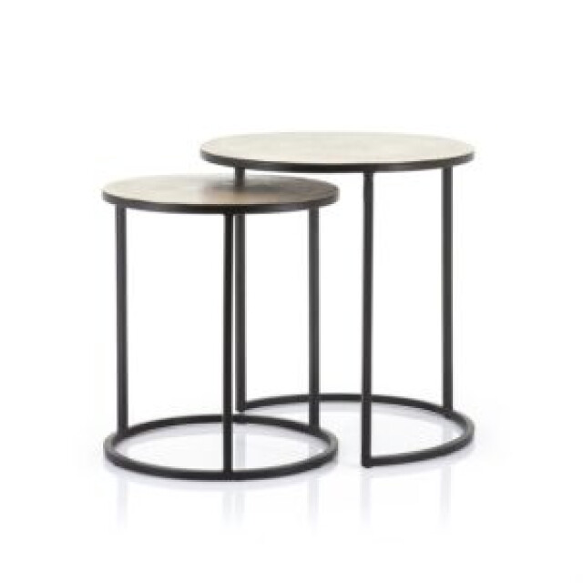 Furnilux Setto brass –bijzet tafels small set van 2 - zwart 3015295 large