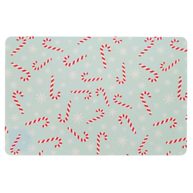 Unique Living placemat xmas lollipop 30x45cm blue 3014492 large