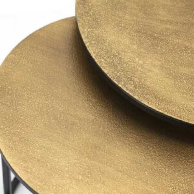 Furnilux Setto brass –bijzet tafels small set van 2 - zwart 3015295 large
