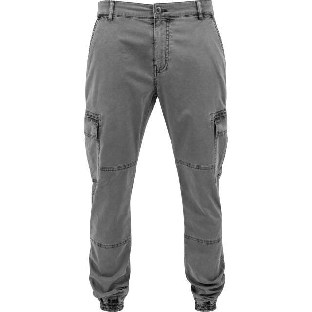 Urban Classics Heren twill gewassen cargo broek UTTN588_grey large