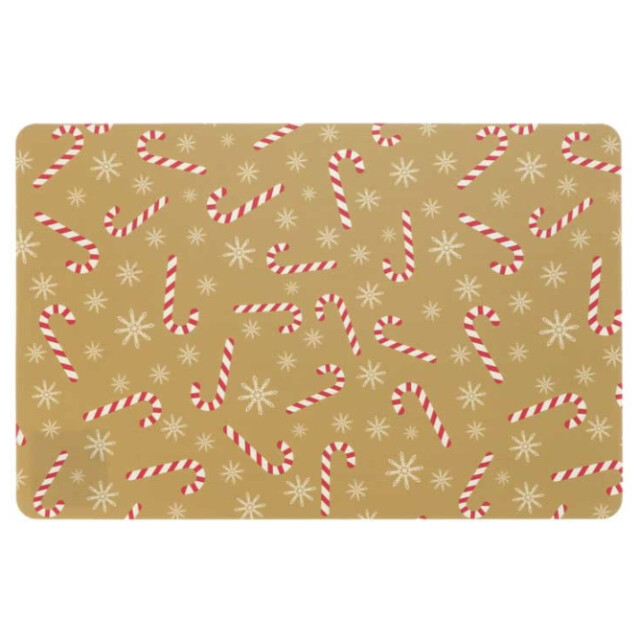 Unique Living placemat xmas lollipop 30x45cm gold 3014493 large