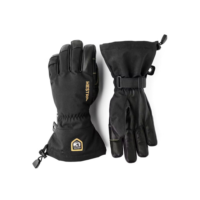 Hestra army leather gore tex 5 finger handschoen ski heren - 067868_990-9 large