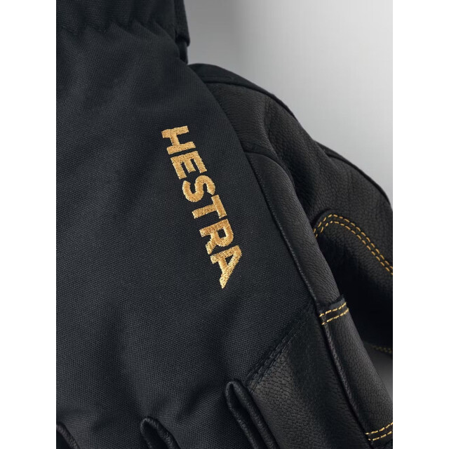 Hestra army leather gore tex 5 finger handschoen ski heren - 067868_990-9 large