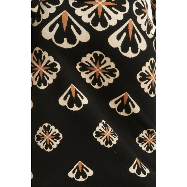 Smashed Lemon 24778 e gebreide rok met grafische bloemenprint | 24778-999-720 large
