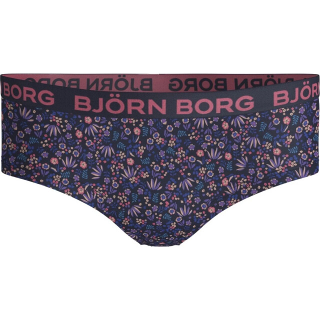 Björn Borg Björn borg meisjes hipster 2-pack – zacht katoen – petrol & bloemen 1831-1373-70011 large