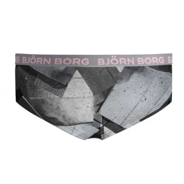 Björn Borg Björn borg meisjes hipster 2-pack – zacht katoen – roze & grijze geo 1811-1318-90651 large