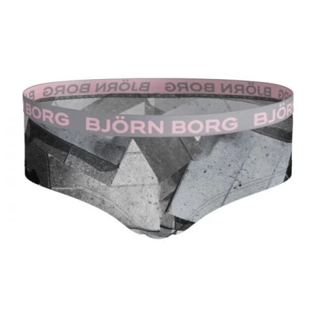Björn Borg Björn borg meisjes hipster 2-pack – zacht katoen – roze & grijze geo 1811-1318-90651 large