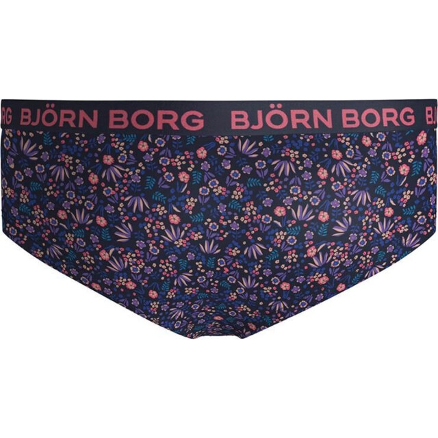 Björn Borg Björn borg meisjes hipster 2-pack – zacht katoen – petrol & bloemen 1831-1373-70011 large