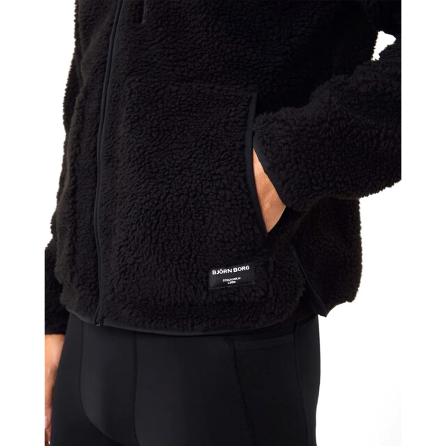 Björn Borg Heren centre pile fleece jacket 10002258-BK001 large
