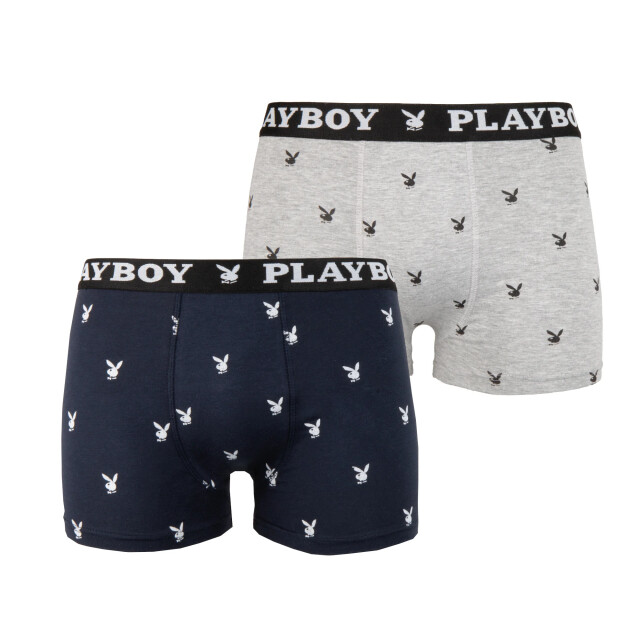 Playboy Boxershort 2 pack miller PLB182-GrNa large