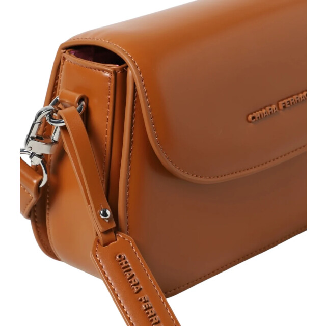 Chiara Ferragni Logo-charm schouldertas Chiara Ferragni Bruin Logo-charm Schouldertas large