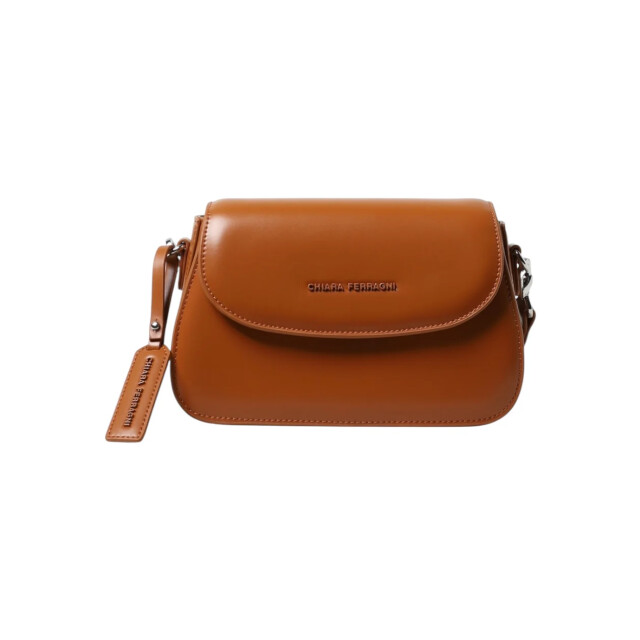 Chiara Ferragni Logo-charm schouldertas Chiara Ferragni Bruin Logo-charm Schouldertas large