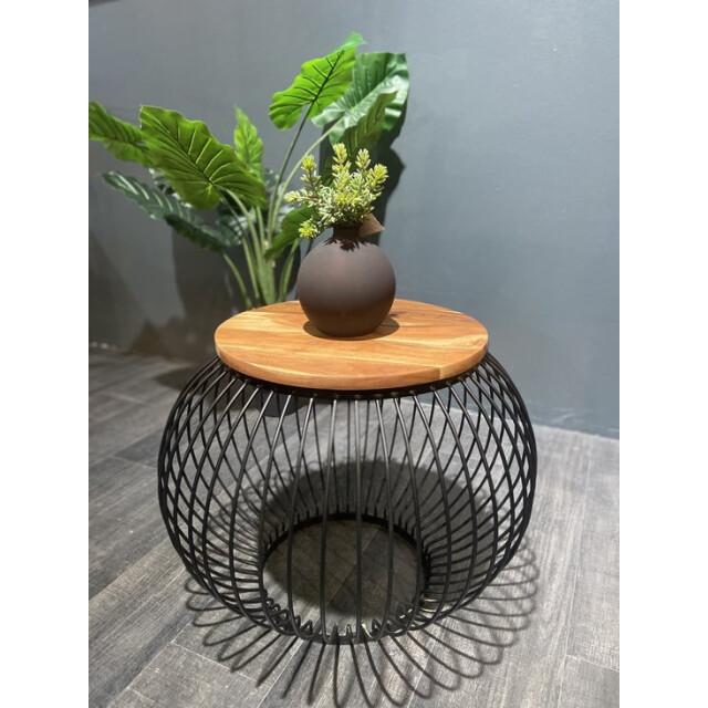 Furnilux Salontafel bijzettafel rond industrieel 3014905 large