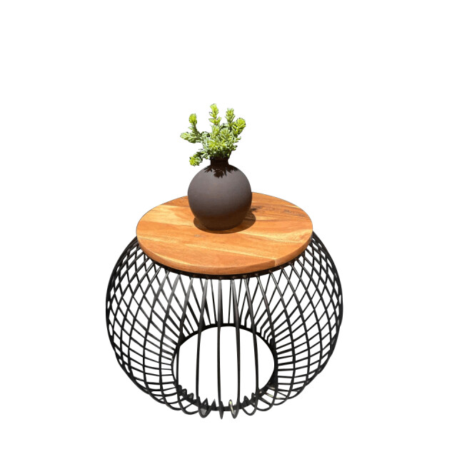 Furnilux Salontafel bijzettafel rond industrieel 3014905 large