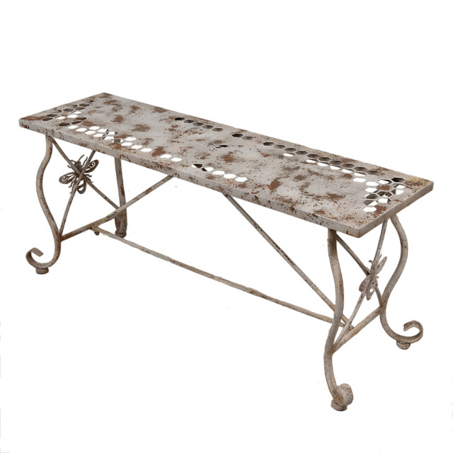 Clayre & Eef Tuinbank 105x35x44 cm bruin ijzer 2927772 large