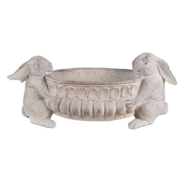 Clayre & Eef Bloempot 43x18x19 cm polyresin konijnen 2870475 large