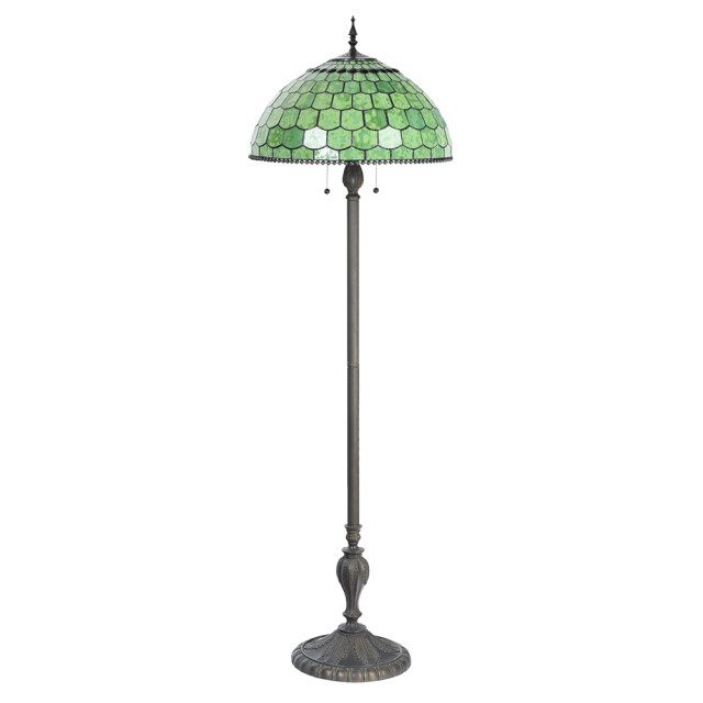 LumiLamp Tiffany vloerlamp Ø 51x165 cm glas staande lamp 1095372 large