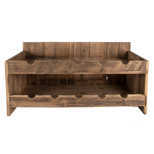 Clayre & Eef Wijnrek 65x28x33 cm hout rechthoek flessenrek 2229935 large