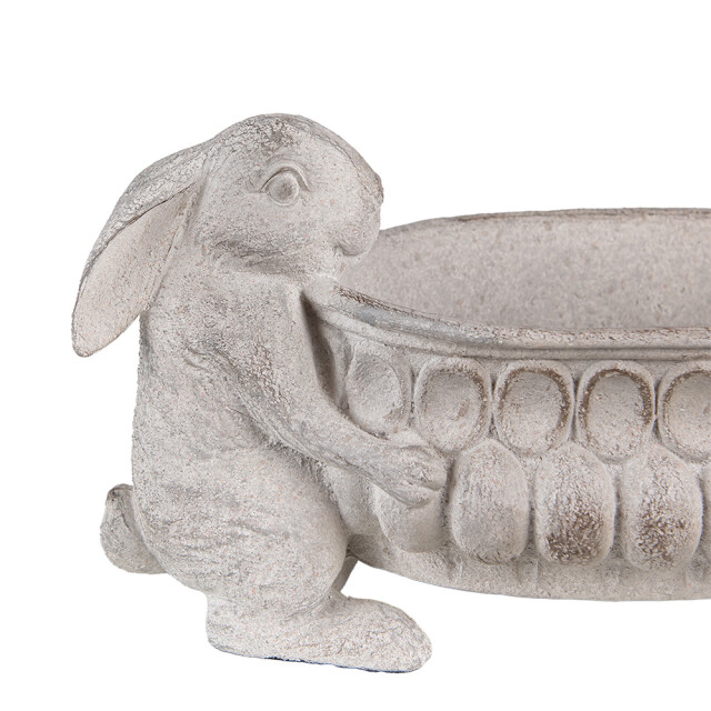 Clayre & Eef Bloempot 43x18x19 cm polyresin konijnen 2870475 large