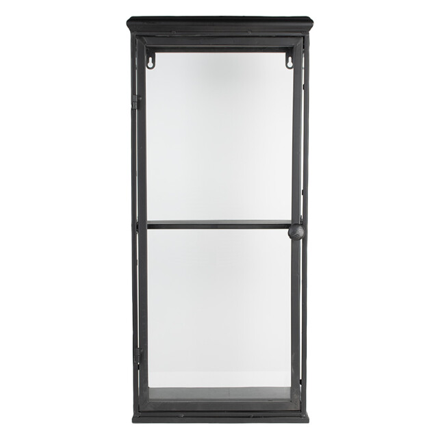 Clayre & Eef Vitrinekast 31x21x70 cm ijzer glas wandkast 2733724 large