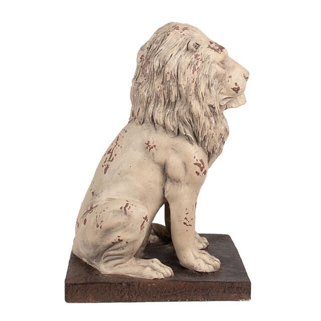 Clayre & Eef Decoratie beeld leeuw 30x23x45 cm bruin keramisch materiaal 2831206 large