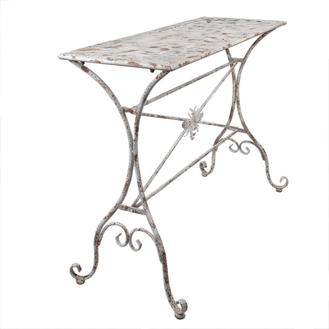 Clayre & Eef Tuintafel 112x50x86 cm bruin ijzer bij 2916406 large