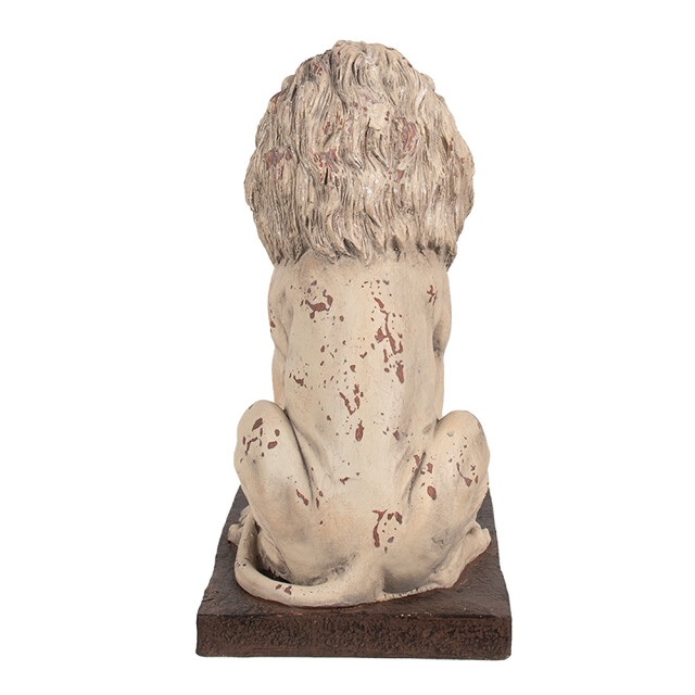 Clayre & Eef Decoratie beeld leeuw 30x23x45 cm bruin keramisch materiaal 2831206 large