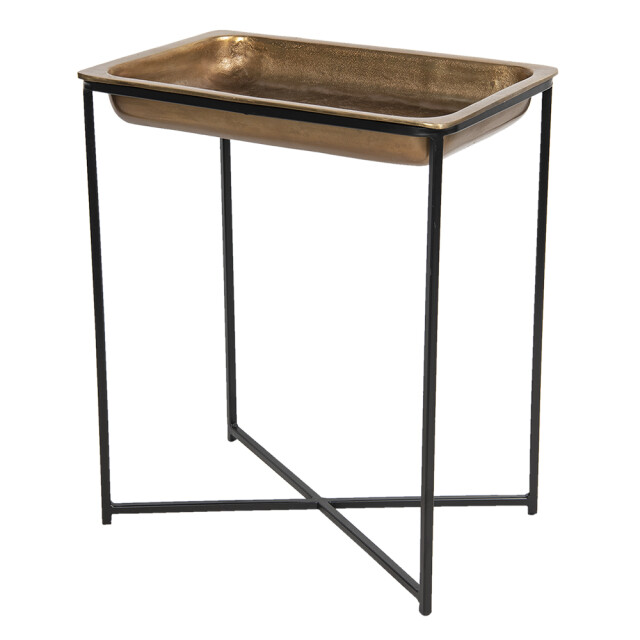 Clayre & Eef Bijzettafel 53x54x62 cm aluminium rechthoek 1202792 large