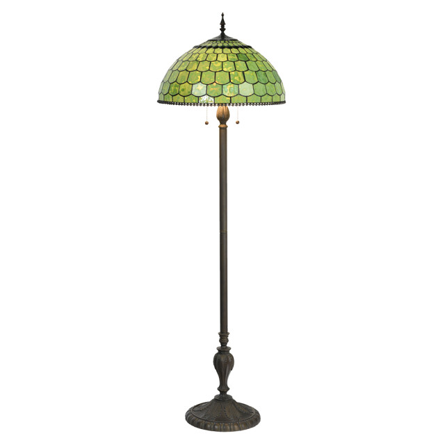 LumiLamp Tiffany vloerlamp Ø 51x165 cm glas staande lamp 1095372 large