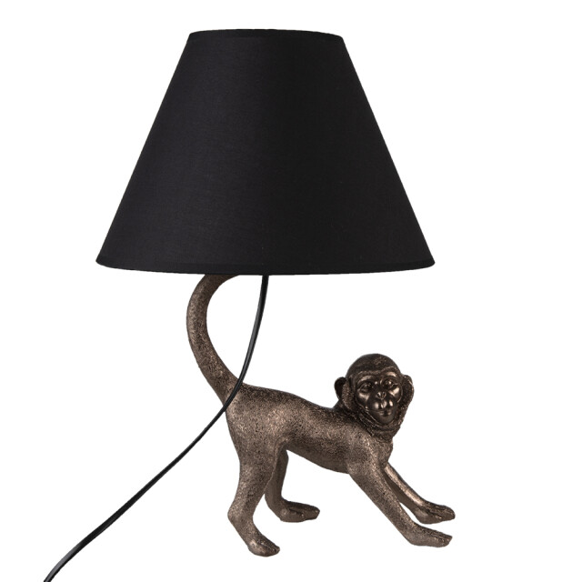 Clayre & Eef Tafellamp aap 29x27x43 cm polyresin bureaulamp 1387319 large