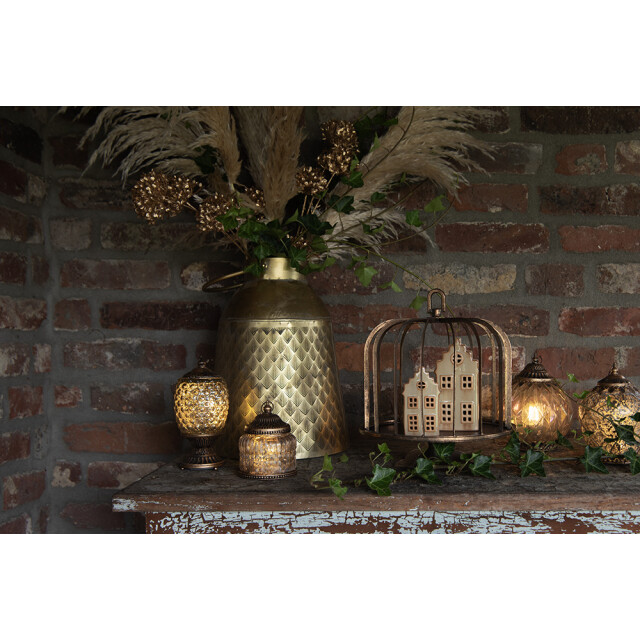 Clayre & Eef Decoratie emmer Ø 29x38 cm ijzer rond 1548958 large