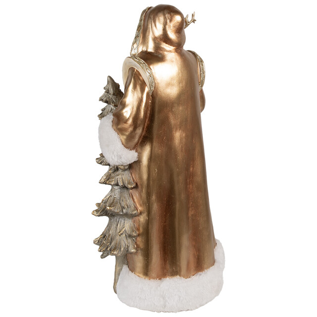 Clayre & Eef Kerstdecoratie beeld kerstman 50 cm kunststof 2959589 large
