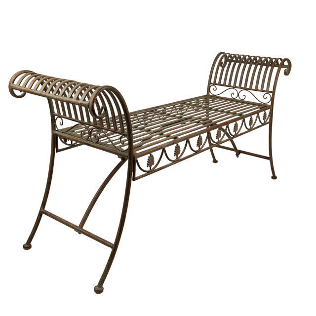 Clayre & Eef Tuinbank 142x41x66 cm ijzer bank buiten 2071874 large