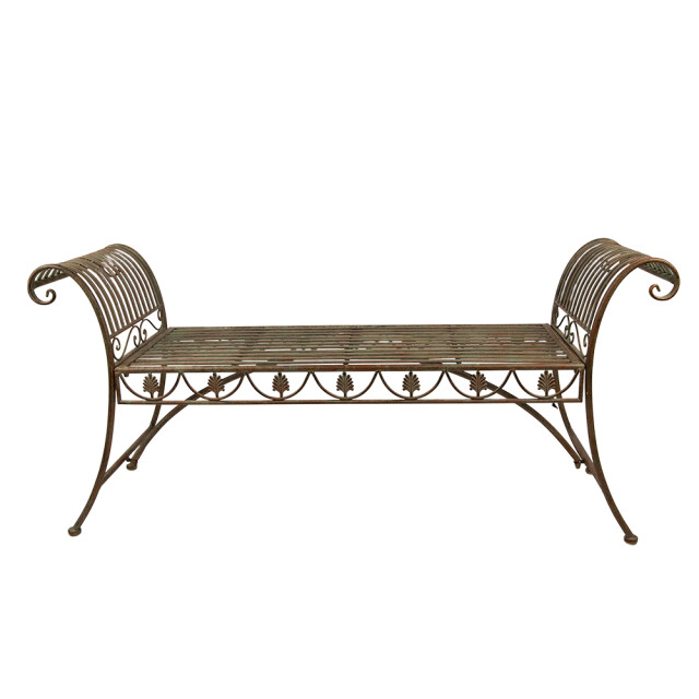 Clayre & Eef Tuinbank 142x41x66 cm ijzer bank buiten 2071874 large