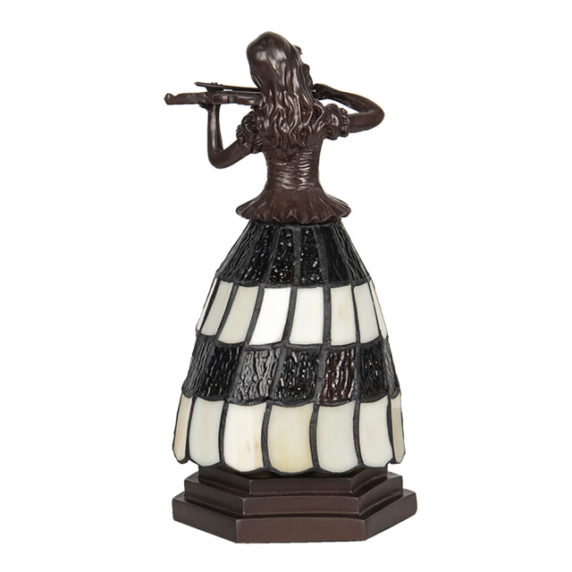 LumiLamp Tiffany tafellamp vrouw 15x15x27 cm wit glas tiffany bureaulamp 1095374 large