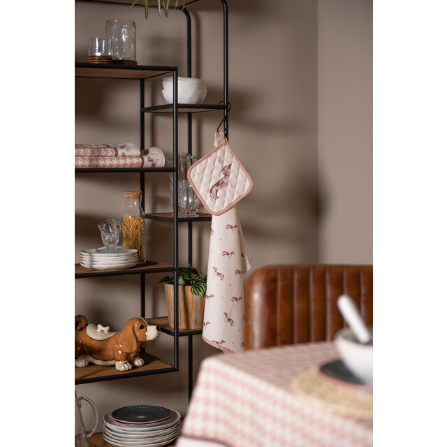Clayre & Eef Tafelkleed 150x250 cm katoen rechthoek teckel tafellaken 2041073 large