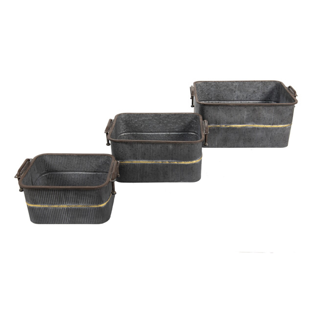 Clayre & Eef Planthouder 45x32x20 cm ijzer rechthoek planthouder 1785576 large