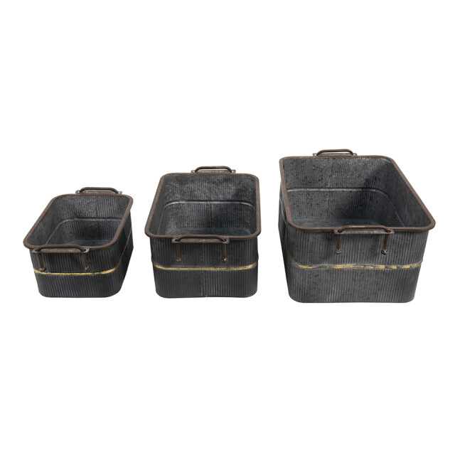 Clayre & Eef Planthouder 45x32x20 cm ijzer rechthoek planthouder 1785576 large
