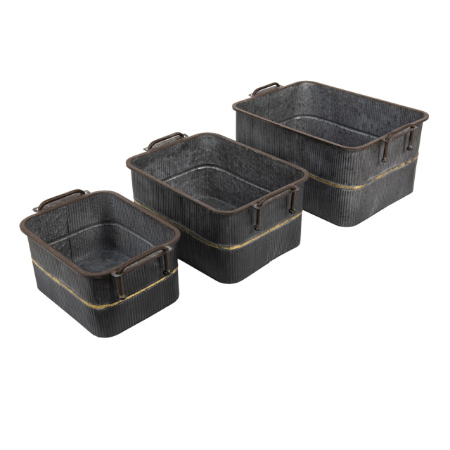 Clayre & Eef Planthouder 45x32x20 cm ijzer rechthoek planthouder 1785576 large