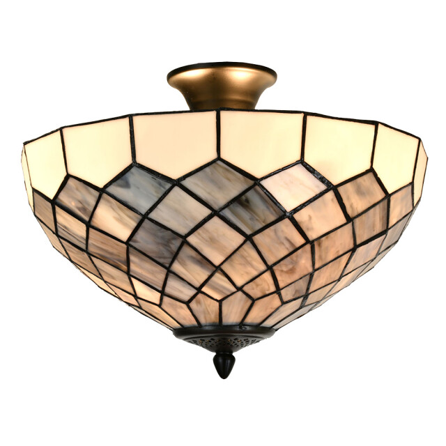 LumiLamp Plafondlamp tiffany Ø 41x24 cm glas tiffany lampen 2795667 large