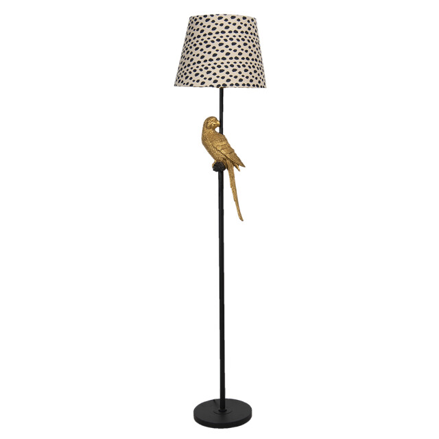 Clayre & Eef Vloerlamp Ø 37x165 cm beige kunststof rechthoek staande 1260025 large