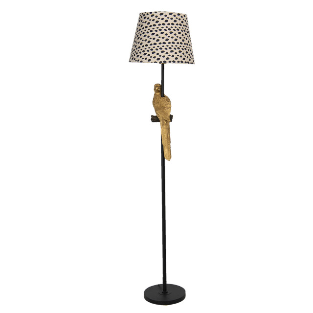 Clayre & Eef Vloerlamp Ø 37x165 cm beige kunststof rechthoek staande 1260025 large