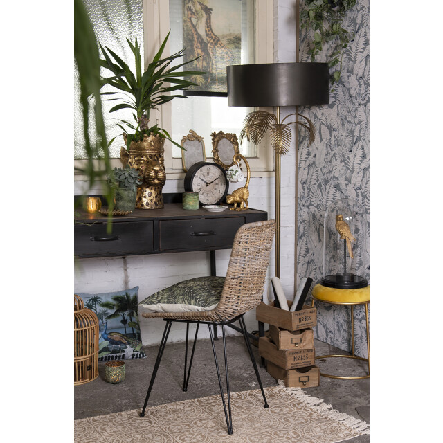 Clayre & Eef Krukje Ø 42x48 cm goudkleurig metaal rond kruk 1357370 large