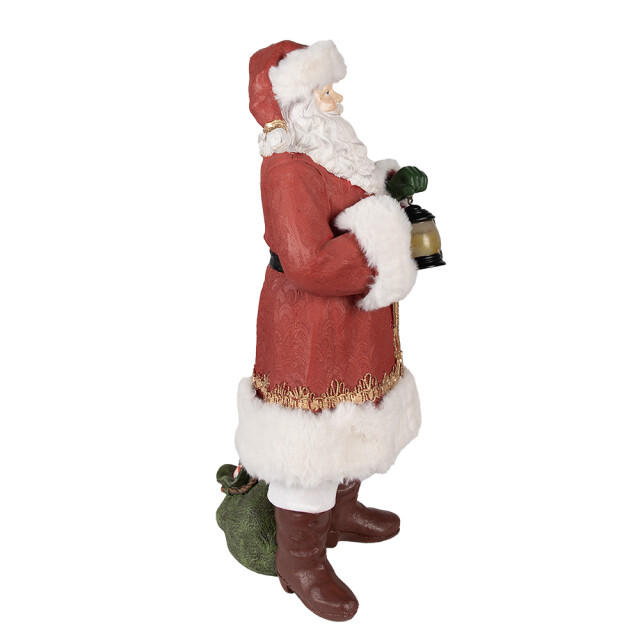 Clayre & Eef Beeld kerstman 21x18x45 cm polyresin 2584602 large