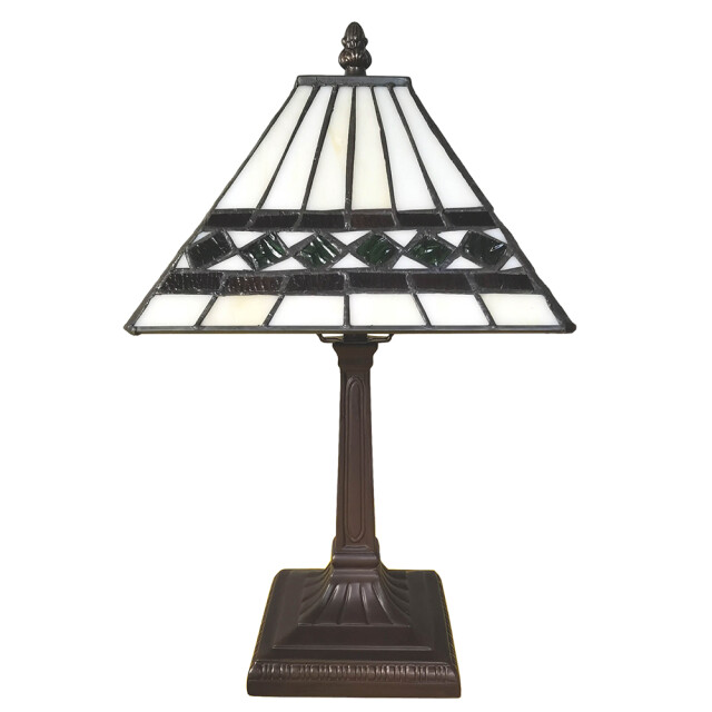 LumiLamp Tiffany tafellamp 20x20x34 cm kunststof glas tiffany bureaulamp 1536944 large