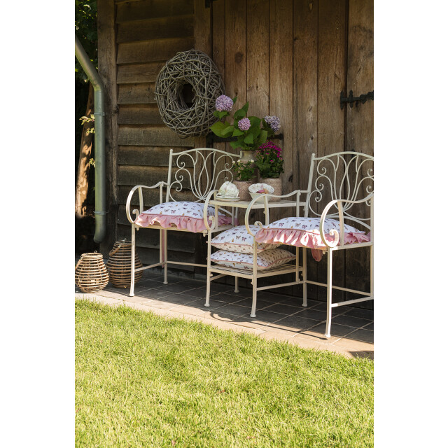 Clayre & Eef Tafelkleed 150x250 cm roze katoen rechthoek vlinders 2336284 large