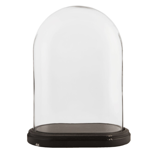 Clayre & Eef Stolp 26x15x34 cm glas ovaal glazen stolp 1089611 large
