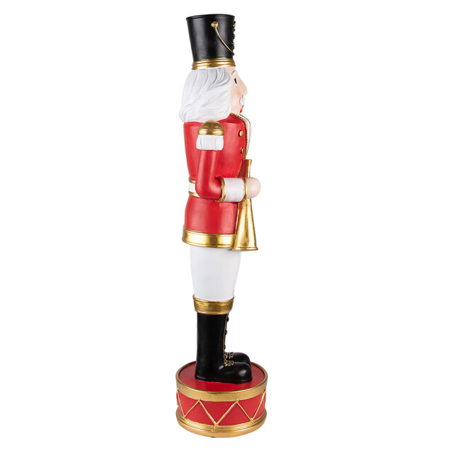 Clayre & Eef Beeld notenkraker 82 cm wit steen kerstdecoratie 2201598 large