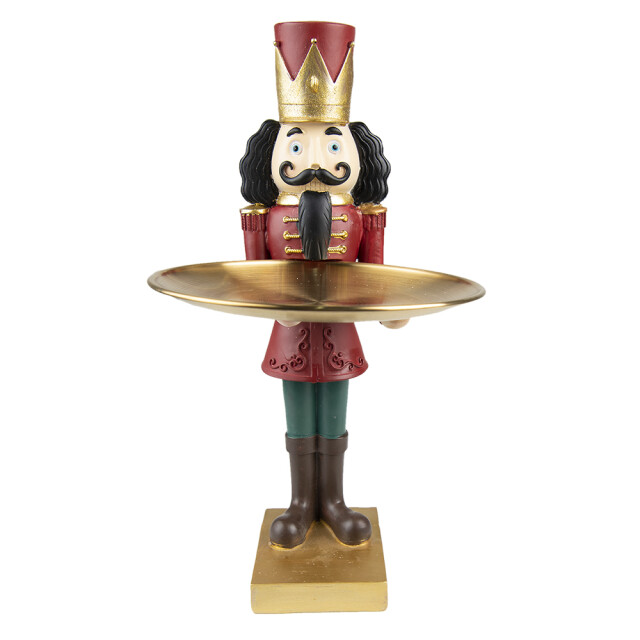 Clayre & Eef Beeld notenkraker 35 cm polyresin kerstdecoratie 2039237 large