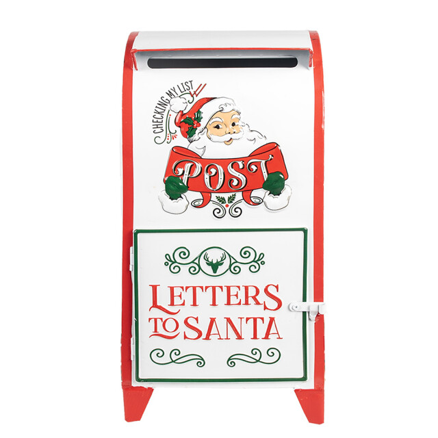 Clayre & Eef Brievenbus 20x20x41 cm metaal kerstdecoratie 2974791 large